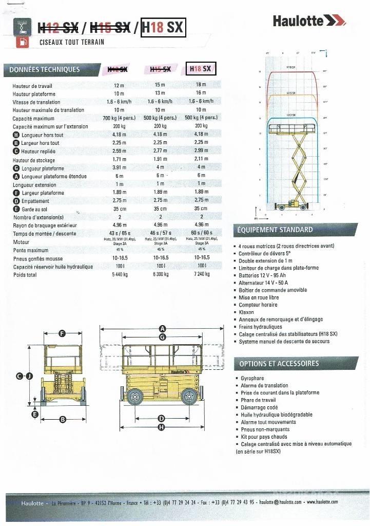 Haulotte H 18 SX Scissor lifts
