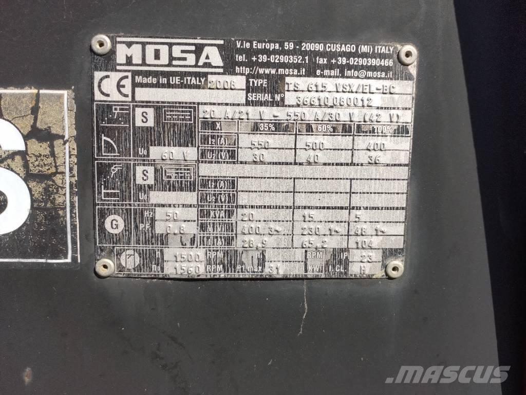 Mosa TS615 - VSX/EL-BC Welding Equipment
