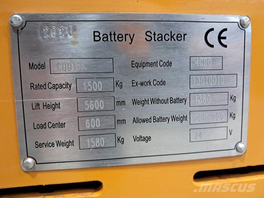  stapelaar CDD15K Pedestrian stacker