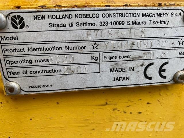 New Holland E 70 SR Mini excavators  7t - 12t