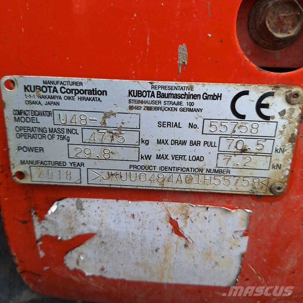 Kubota U 48-4 Mini excavators < 7t (Mini diggers)