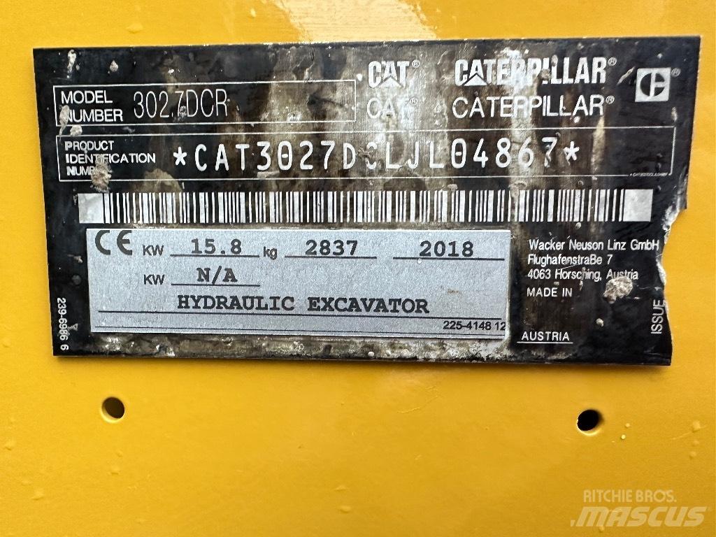 CAT 302.7 D CR Mini excavators < 7t (Mini diggers)
