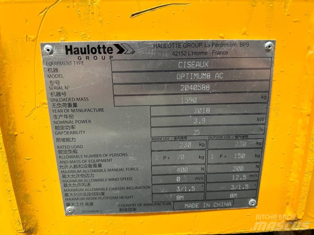 Haulotte OPTIMUM 8 Scissor lifts