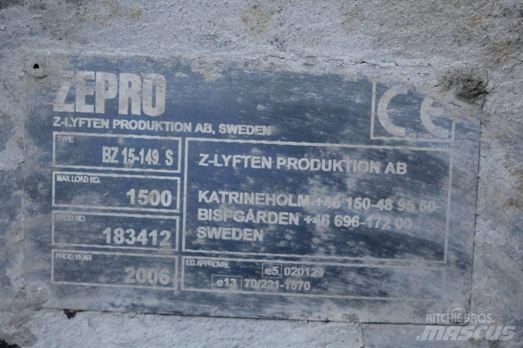  Zepro bakgavellyft Hydraulics