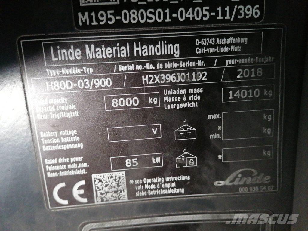 Linde H80D-03/900 Diesel trucks