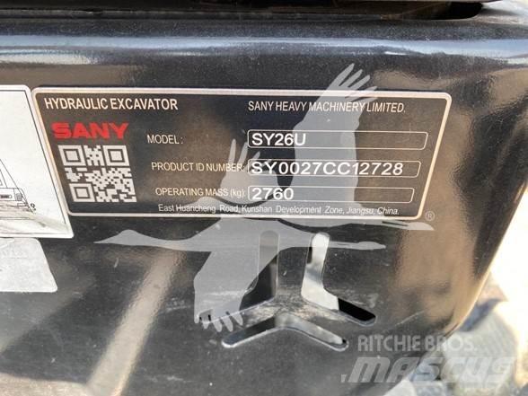 Sany SY26U Mini excavators < 7t (Mini diggers)