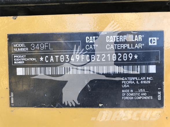 CAT 349FL Crawler excavators