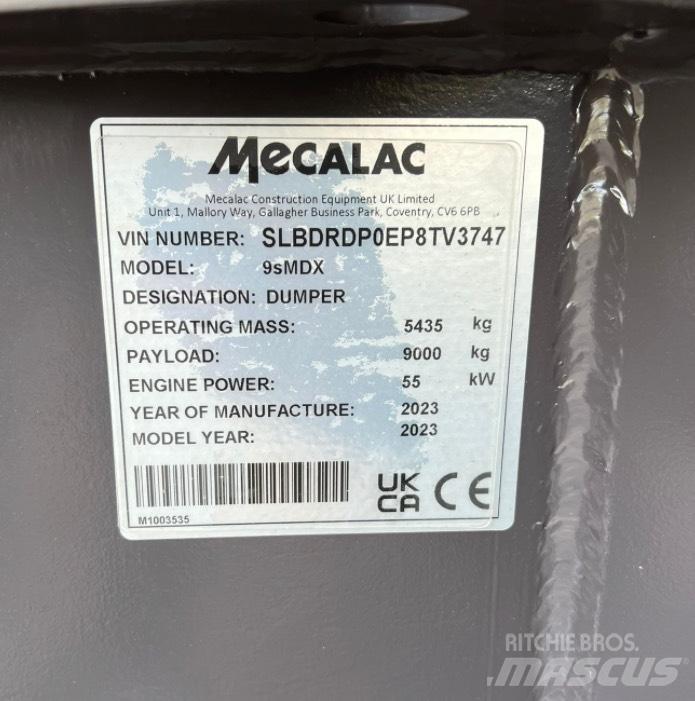 Mecalac 9smdx Articulated Haulers