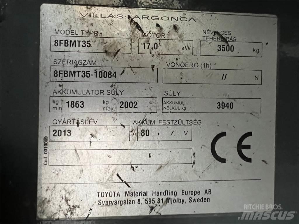 Toyota 8FBMT35 Electric forklift trucks