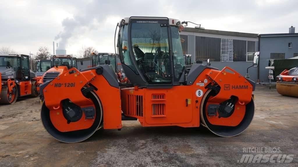 Hamm HD+120iVV Twin drum rollers