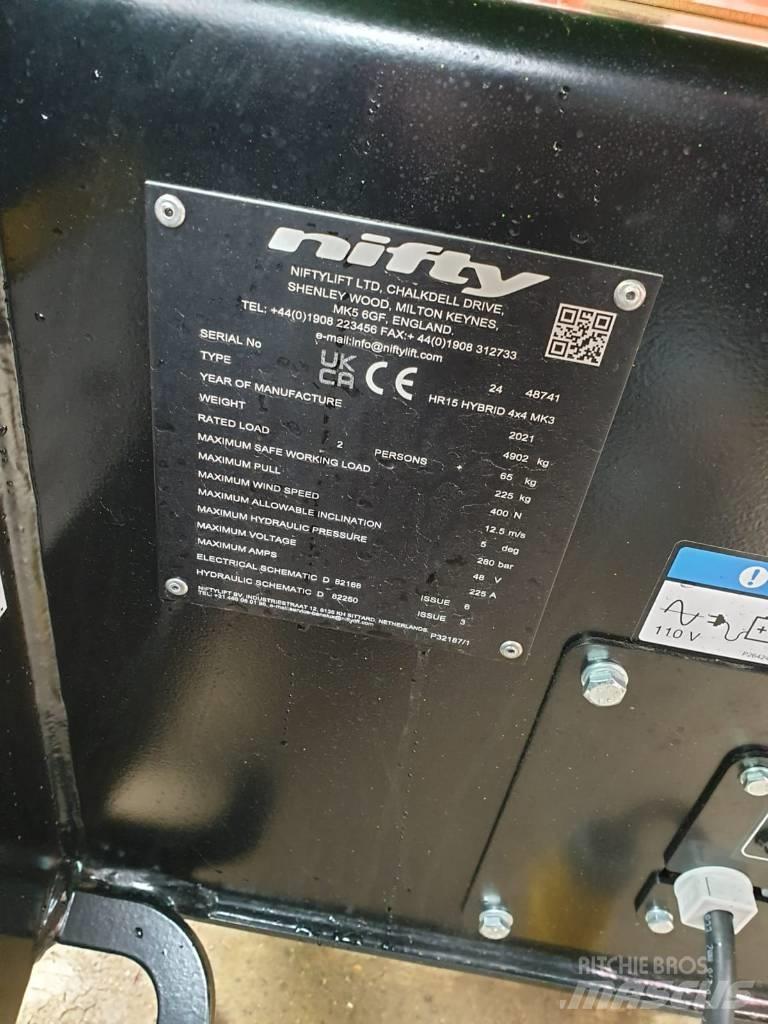 Niftylift HR15 Articulated boom lifts