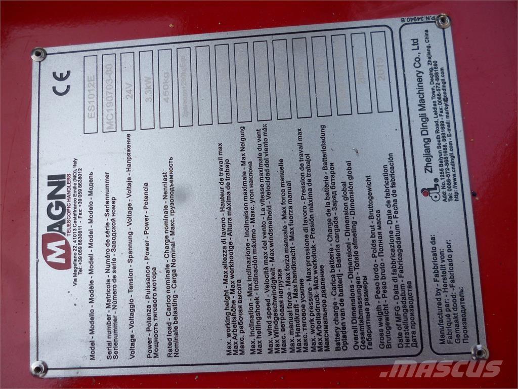 Magni ES1012E Scissor lifts