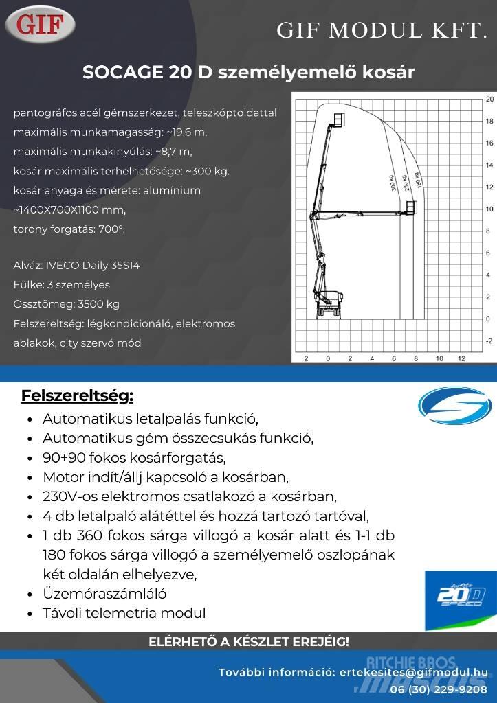 Socage 20D Used Personnel lifts and access elevators