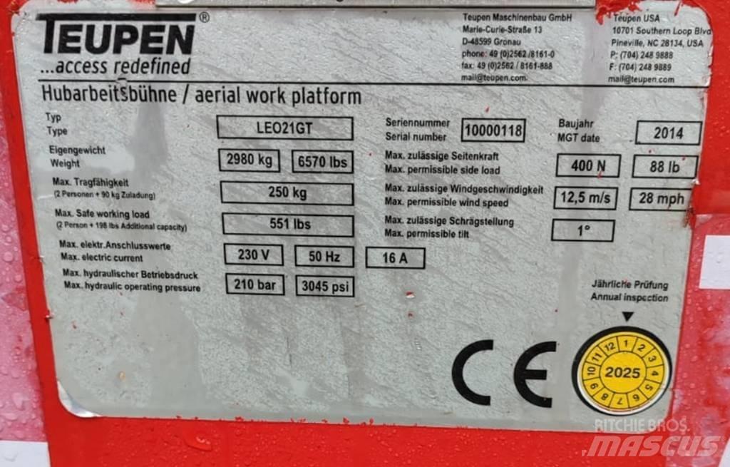 Teupen Leo 21GT Articulated boom lifts