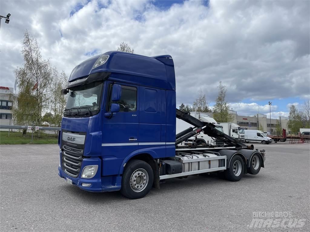 DAF XF510 6x2 Hook lift trucks