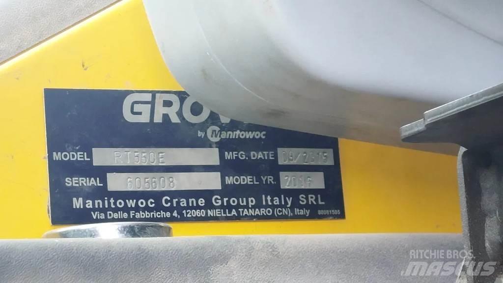 Grove RT 550E Rough terrain cranes