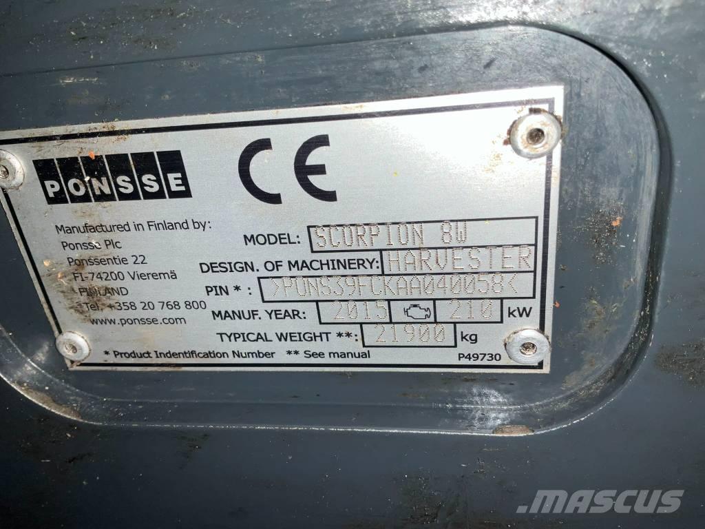 Ponsse SCORPION 8W Harvesters