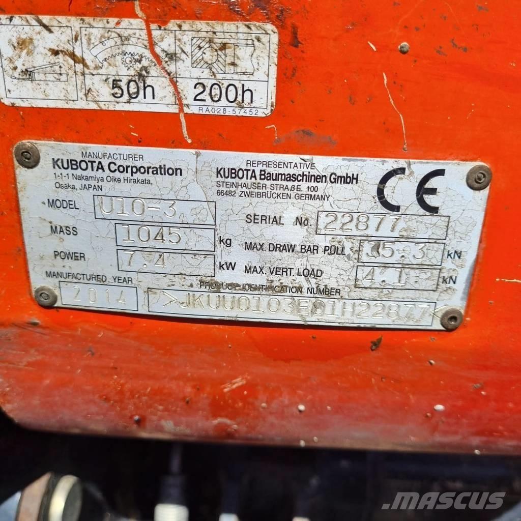 Kubota U 10-3a Mini excavators < 7t (Mini diggers)