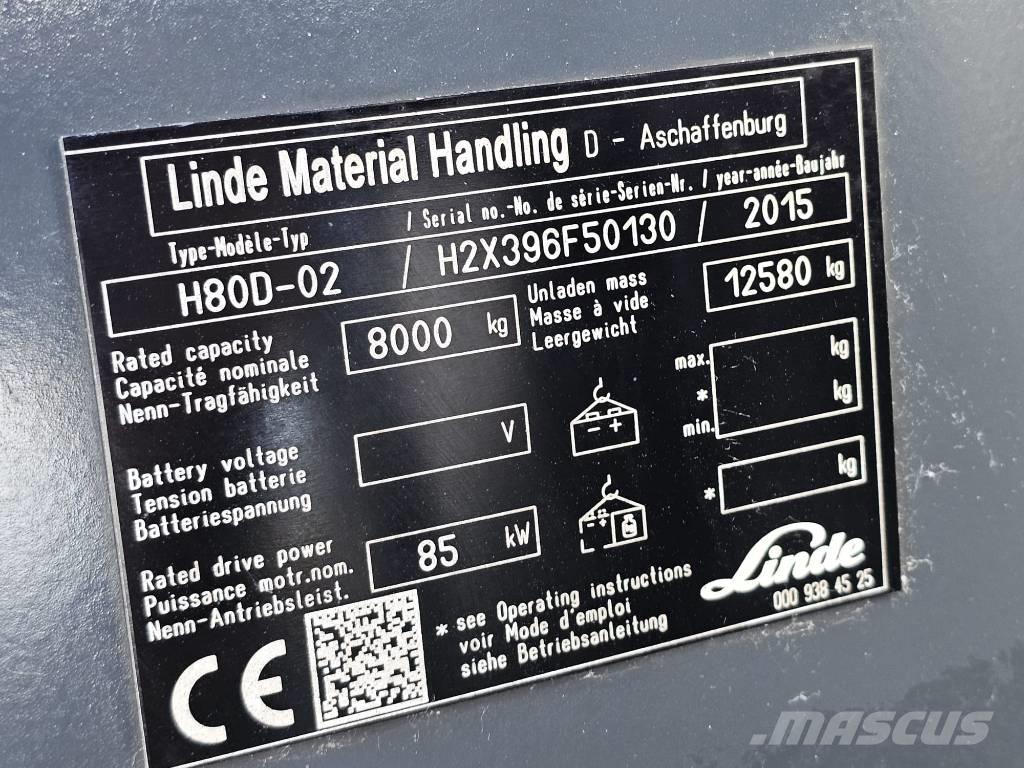 Linde H80D-02 Diesel trucks