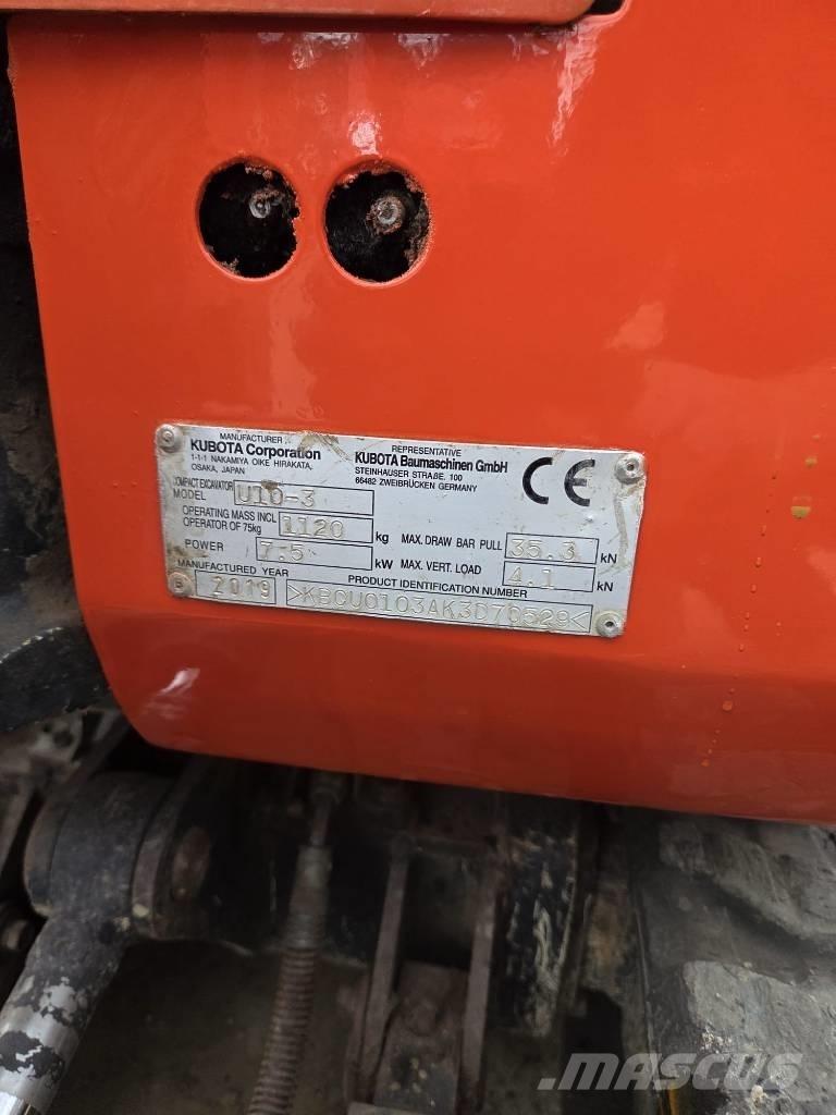 Kubota U 10-3 Mini excavators < 7t (Mini diggers)
