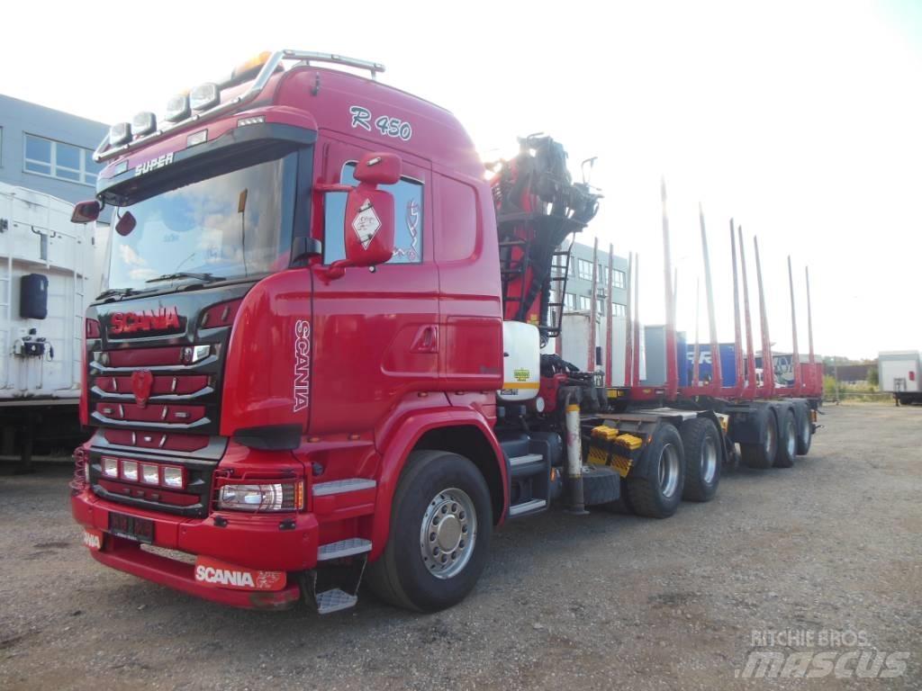 Scania R 450 Timber trucks