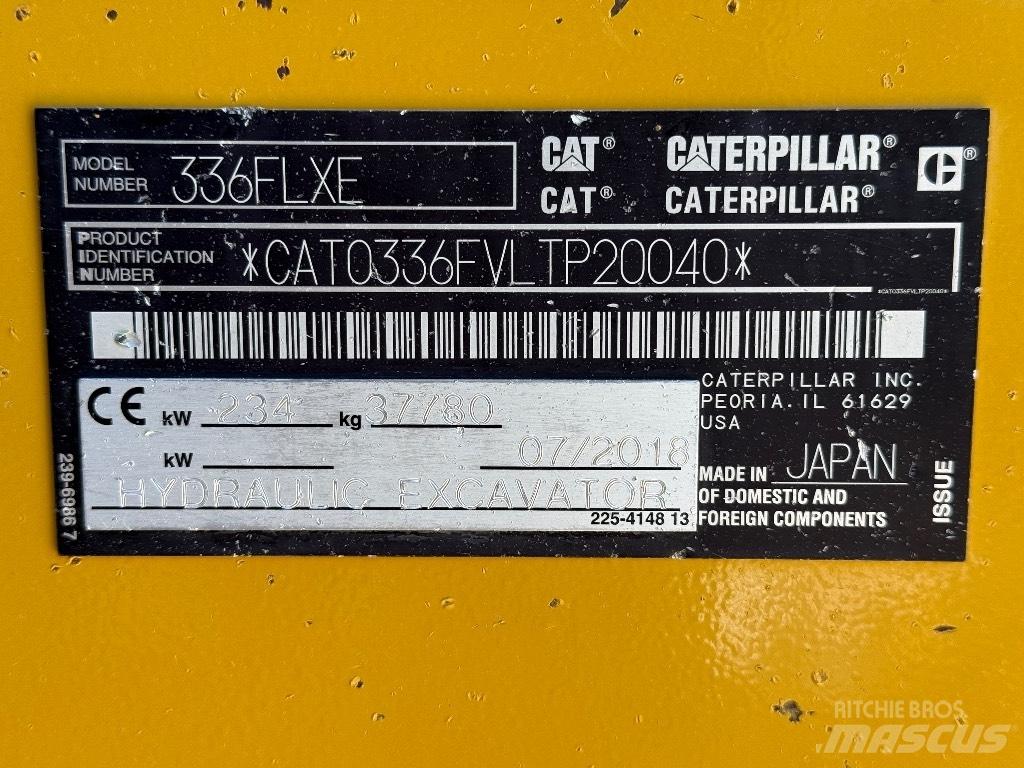 CAT 336 FL Crawler excavators