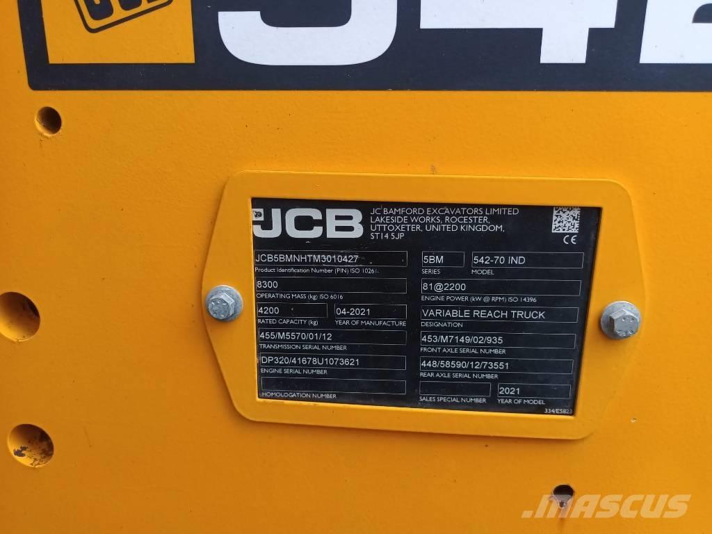 JCB 542-70 IND Telescopic wheel loaders