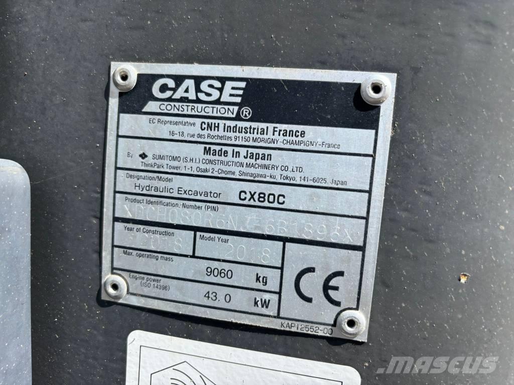 CASE CX 80 C Mini excavators  7t - 12t