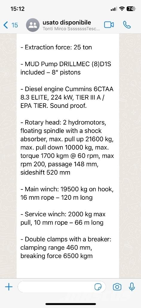  Soil mec G 25 Waterwell drill rigs