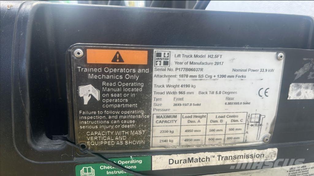Hyster H 2.5 FT Diesel trucks