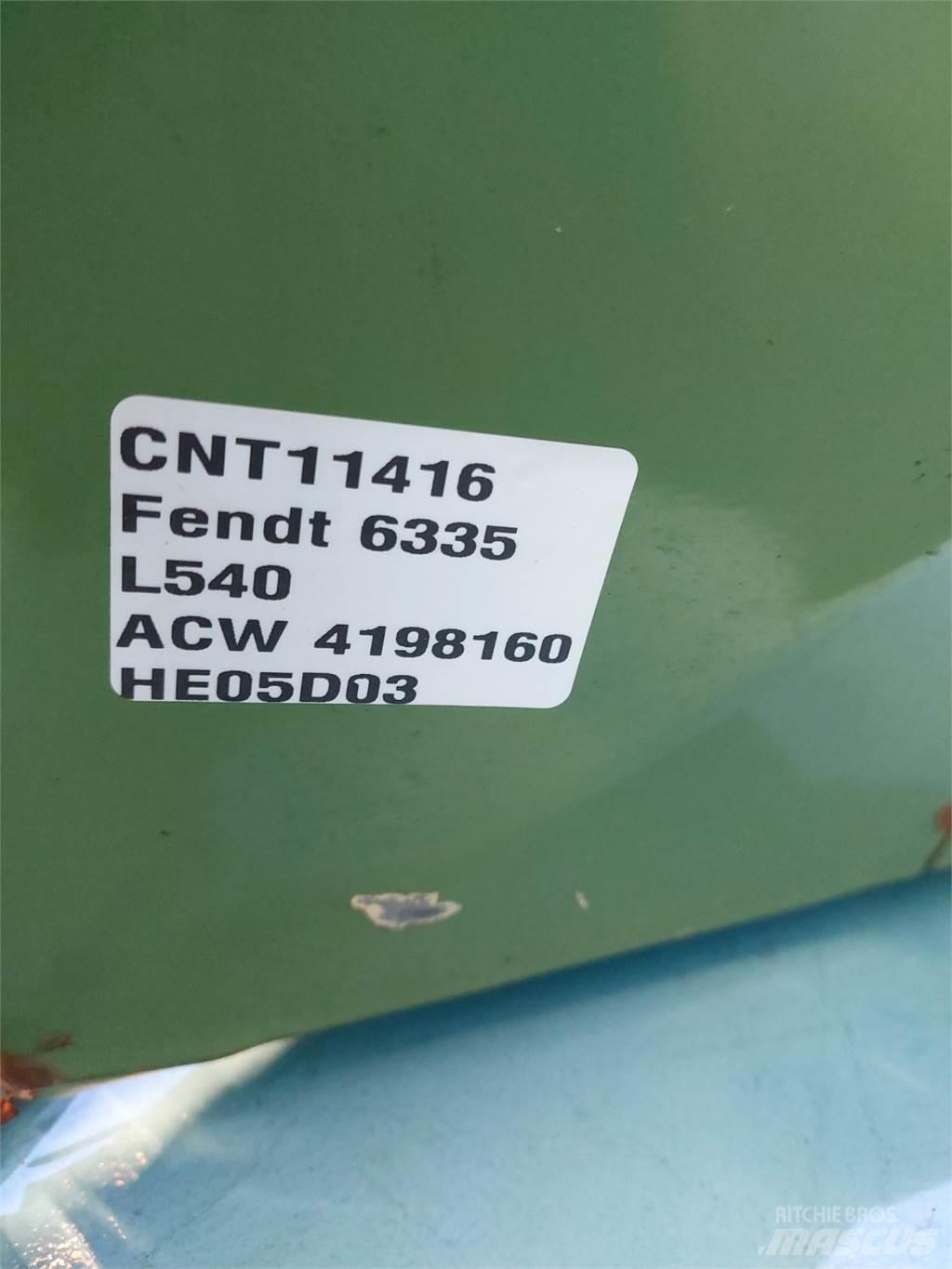 Fendt L540 Combine harvester accessories