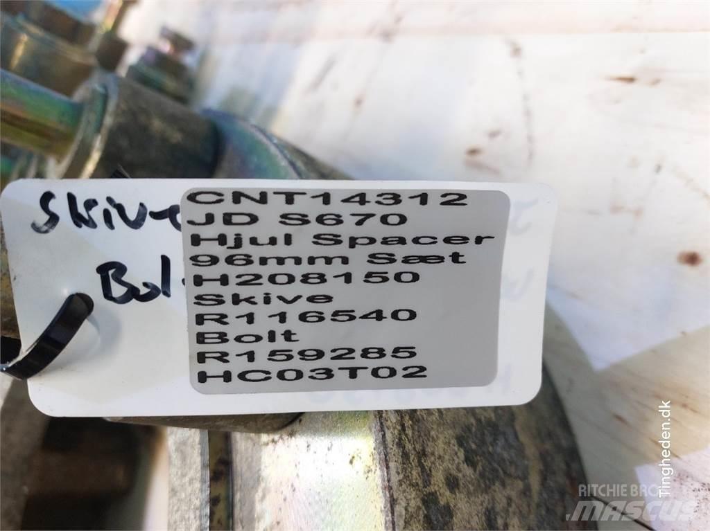 John Deere S670 Tyres, wheels and rims