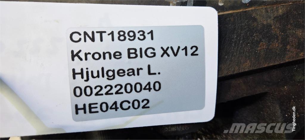 Krone Big X V12 Hay and forage machine accessories