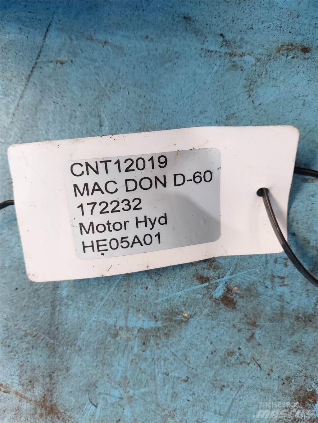 MacDon D60 Combine harvester accessories