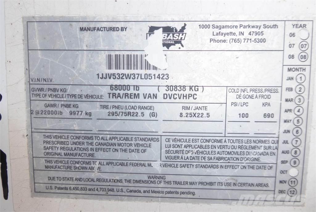 Wabash DVCVHPC Box Trailers