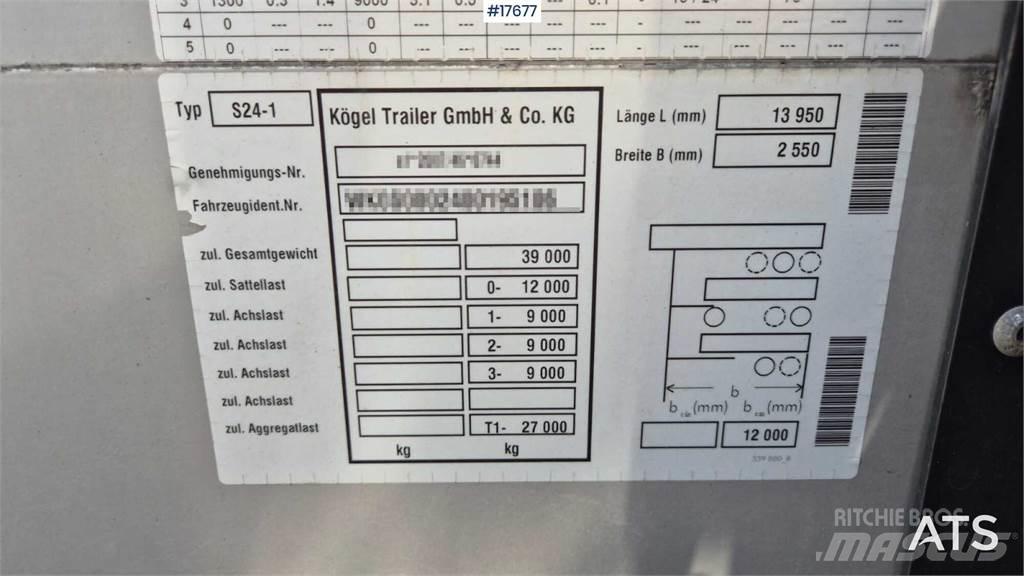 Kögel S-24 Curtain sider semi-trailers