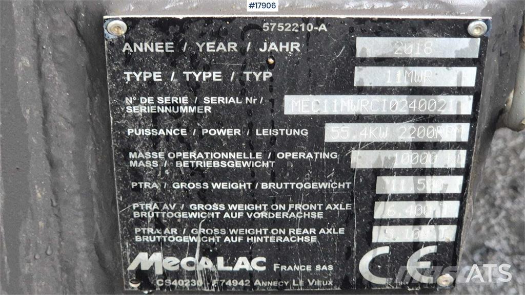 Mecalac 11 MWR Wheeled excavators