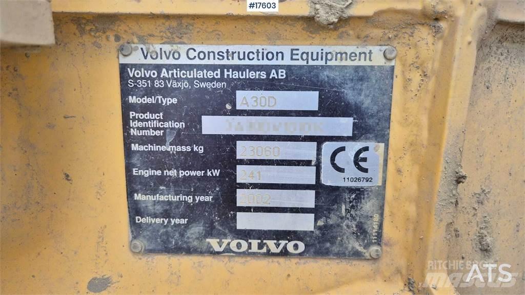 Volvo A30D Articulated Haulers