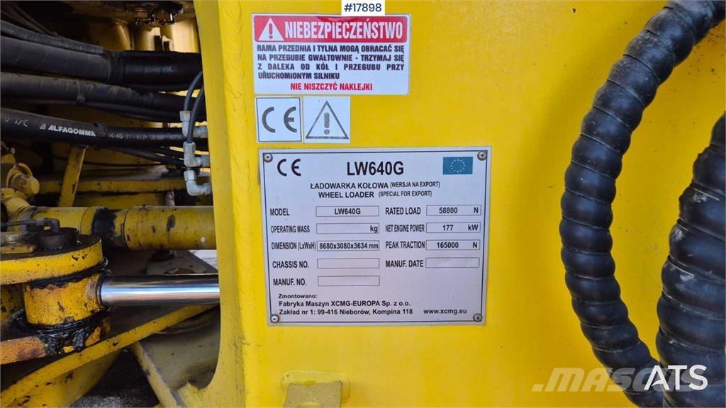 XCMG LW 640 G Wheel loaders