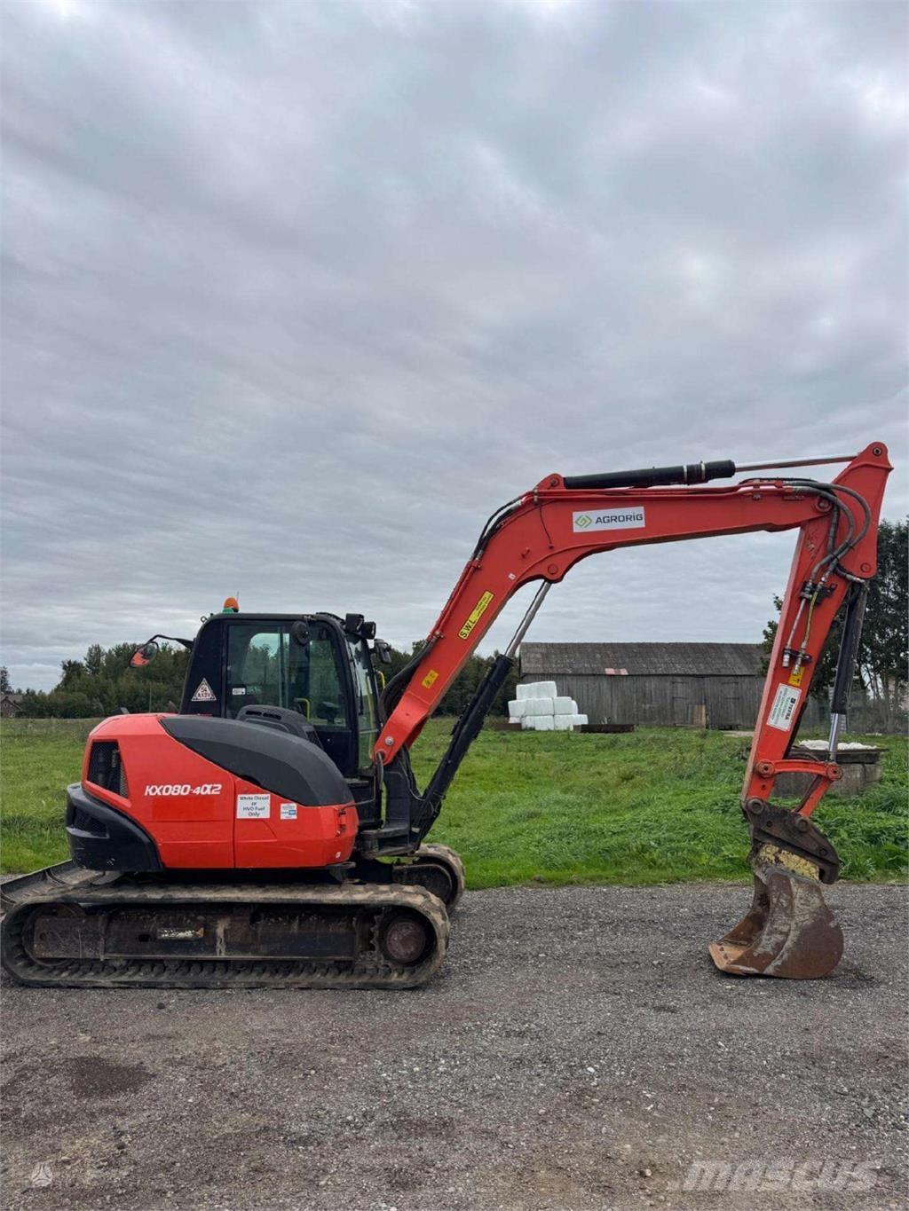 Kubota KX080-4a Crawler excavators