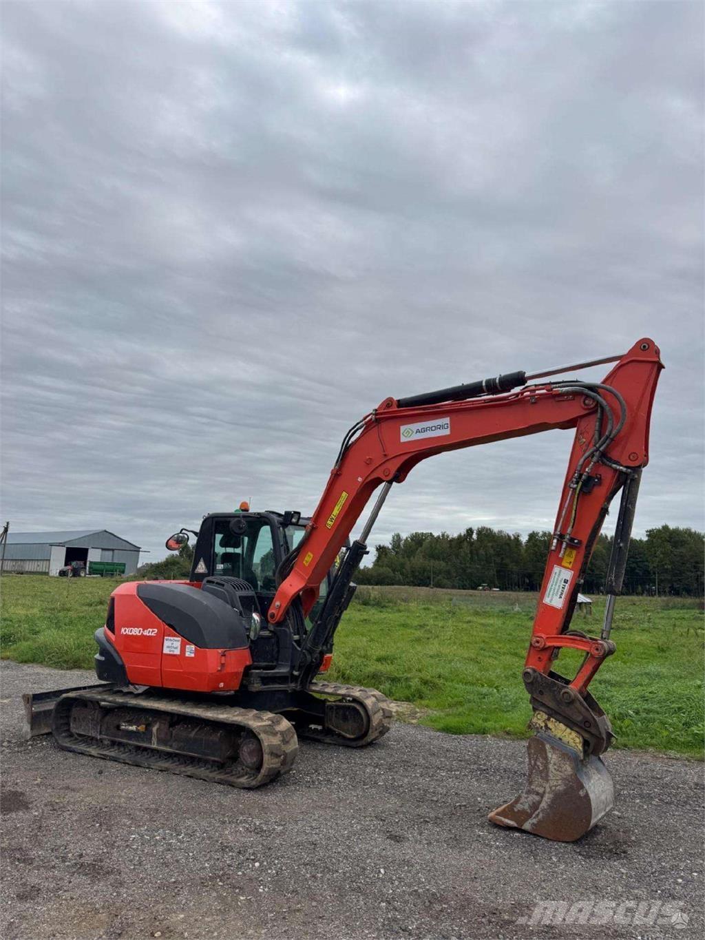 Kubota KX080-4a Crawler excavators