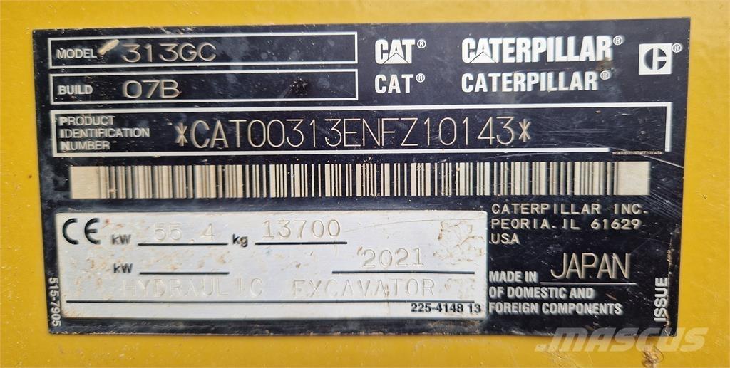 CAT 313GC Crawler excavators