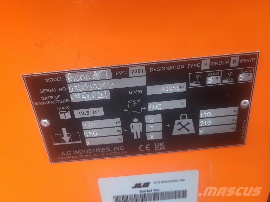JLG 1500AJP Articulated boom lifts