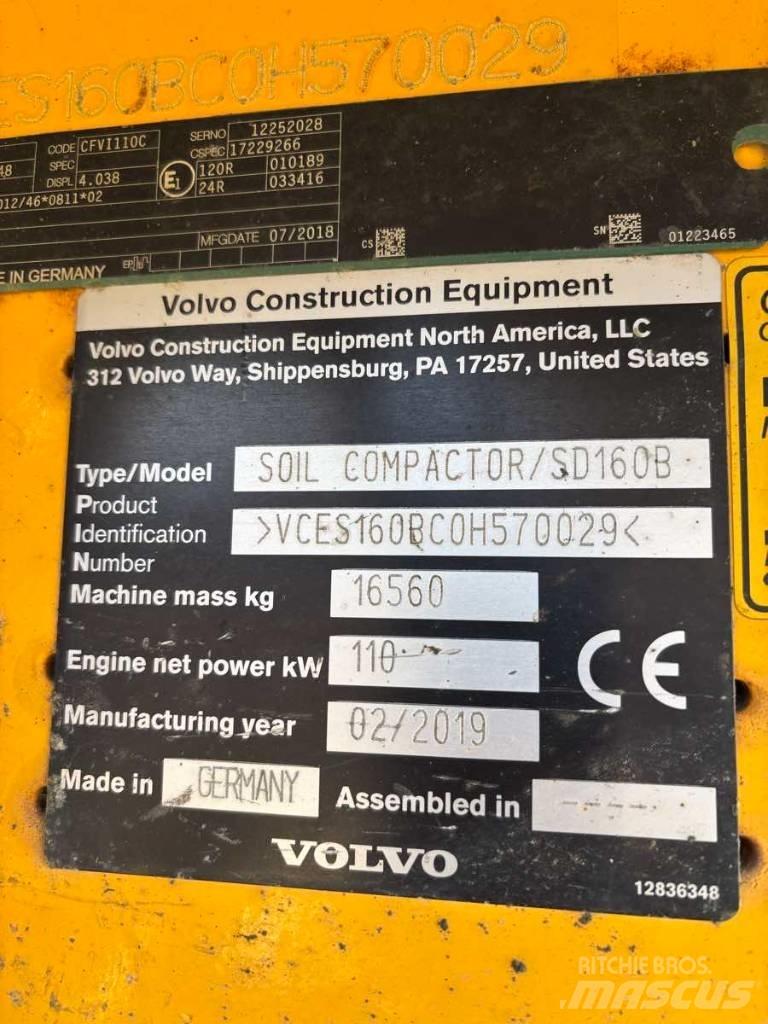 Volvo SD 160 B Single drum rollers