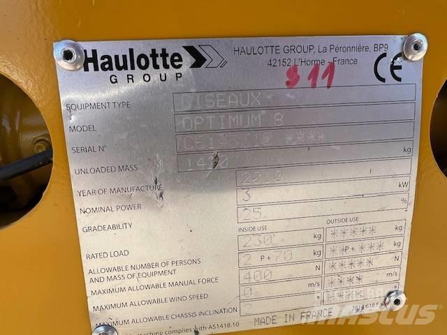 Haulotte Optimum  8 Scissor lifts