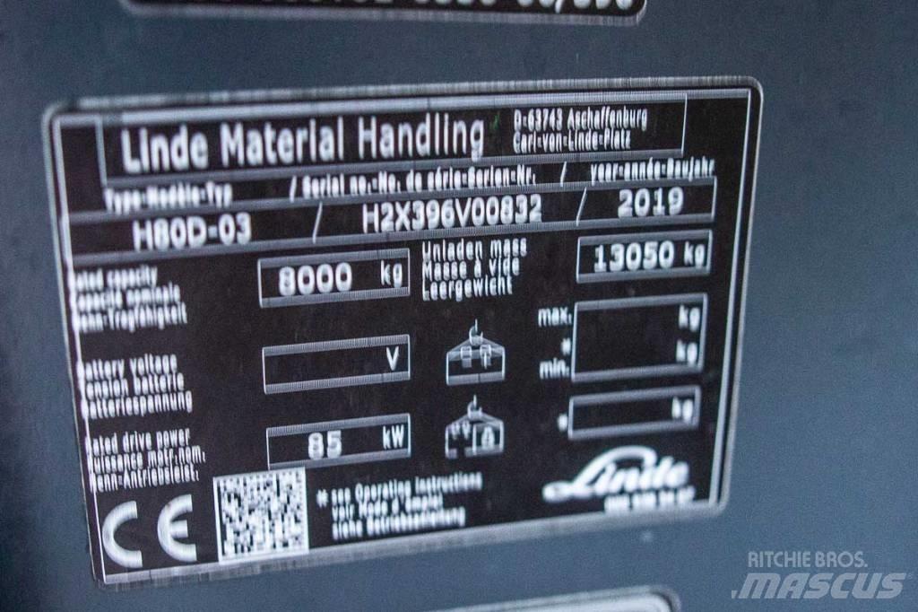 Linde H 80 D-03 Diesel trucks