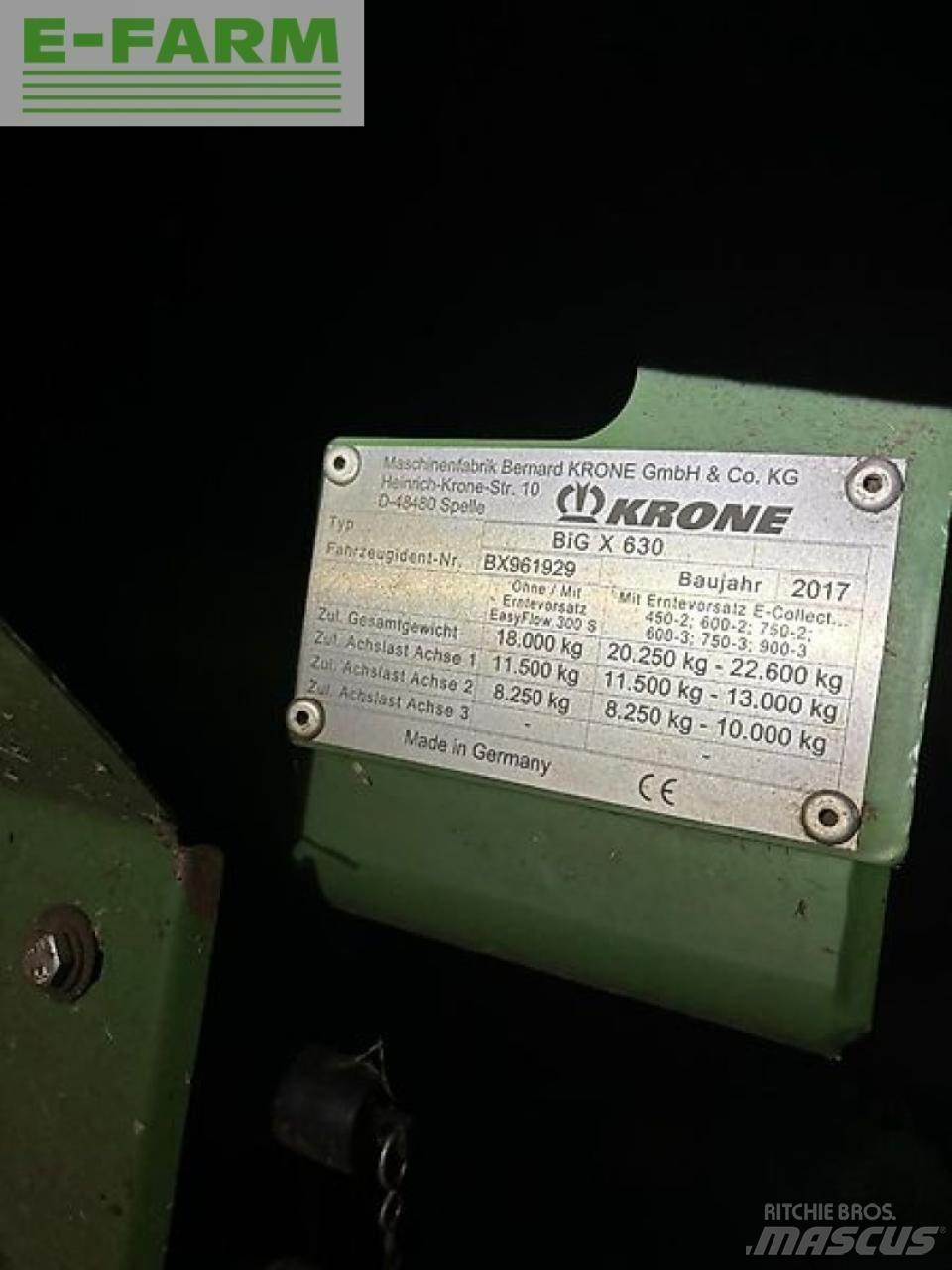 Krone big x 630 Forage harvesters