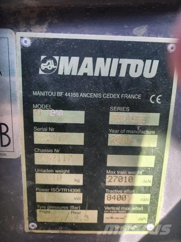 Manitou MT1840 Telescopic handlers