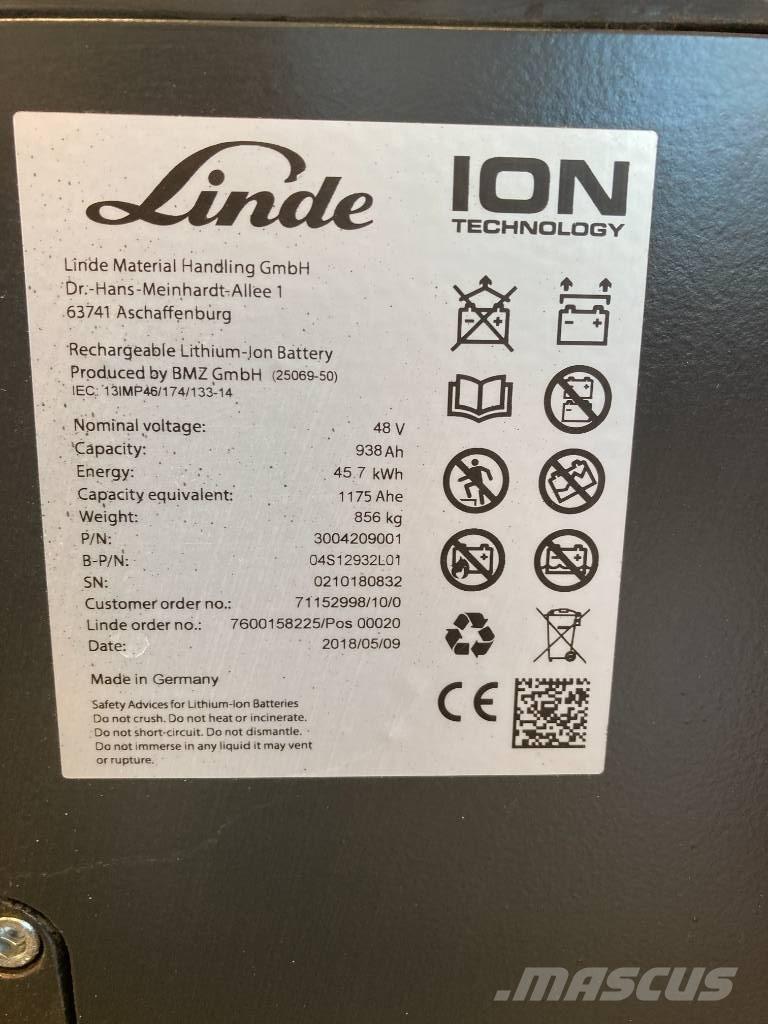Linde E16/386 Li-ION Electric forklift trucks