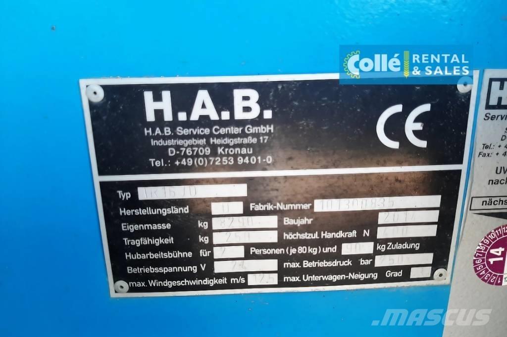 HAB TR16JD | 2014 Telescopic boom lifts